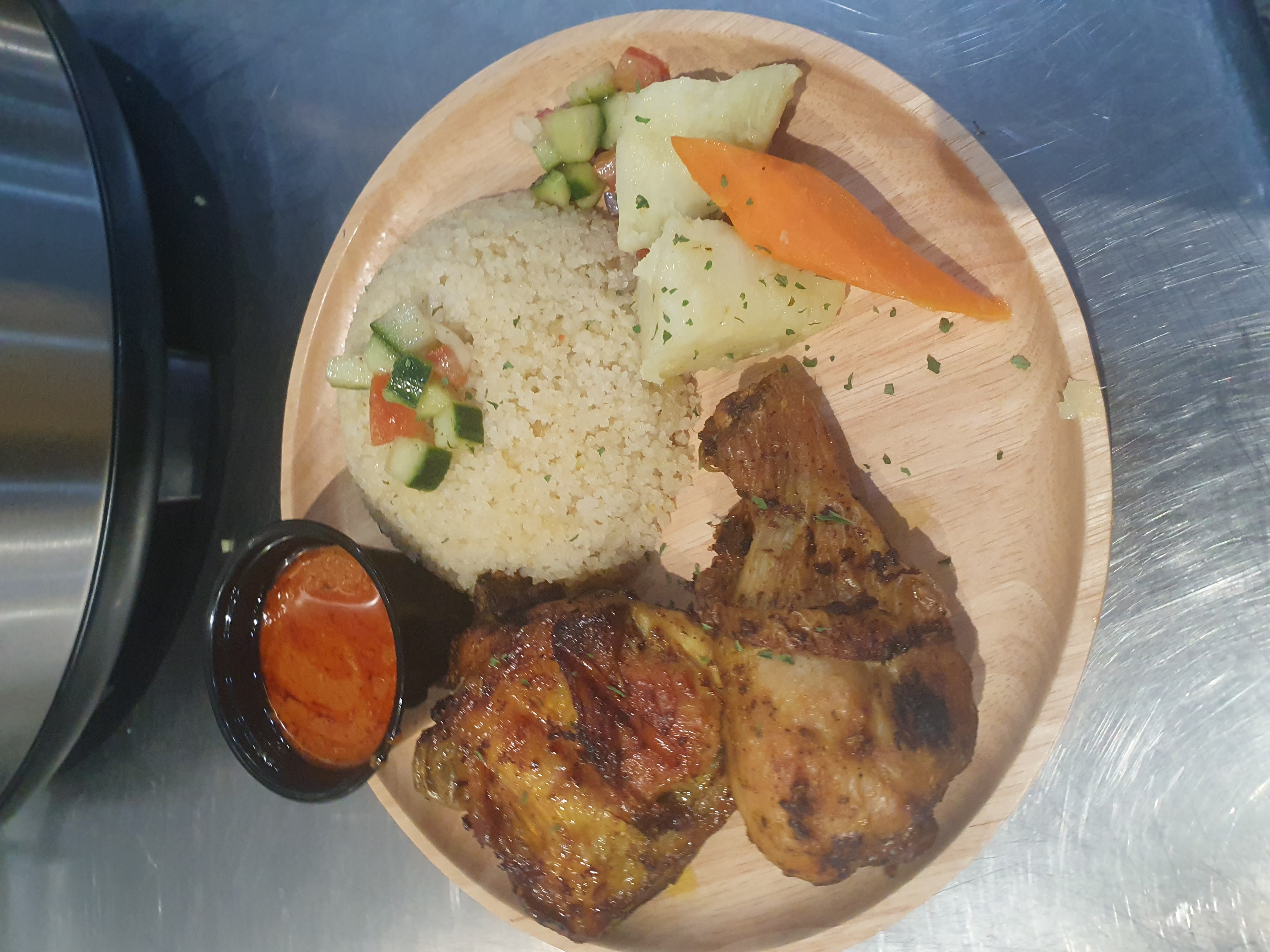 Plat gastronomique du chef
