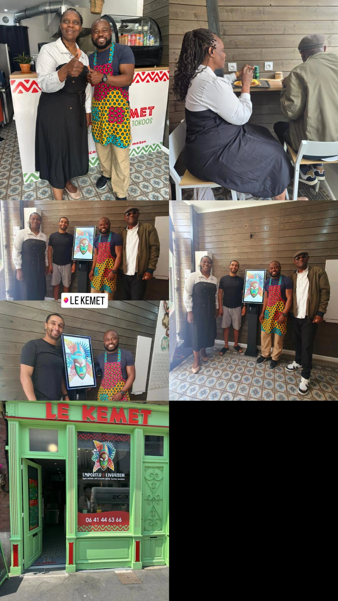 Clients satisfaits lors d'un service